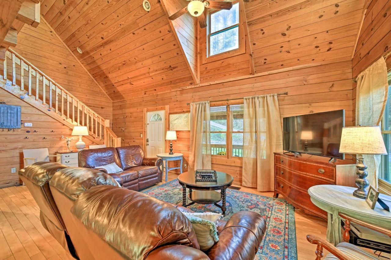 Creekside Bryson City Cabin With Private Hot Tub Zewnętrze zdjęcie