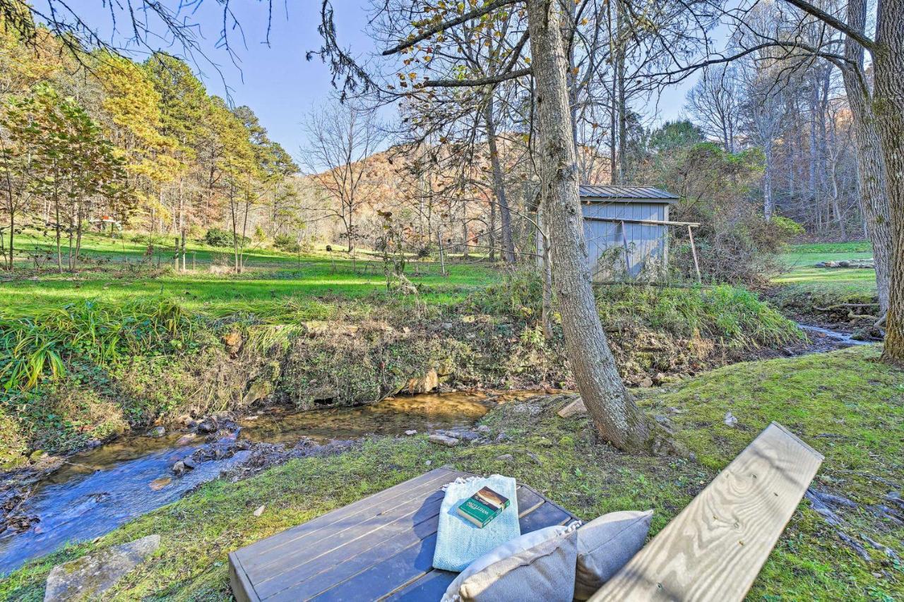 Willa Creekside Bryson City Cabin With Private Hot Tub Zewnętrze zdjęcie