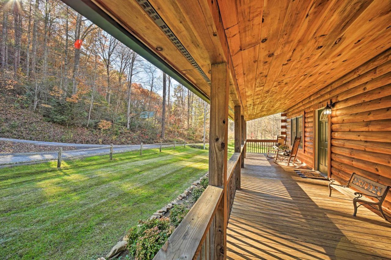 Willa Creekside Bryson City Cabin With Private Hot Tub Zewnętrze zdjęcie