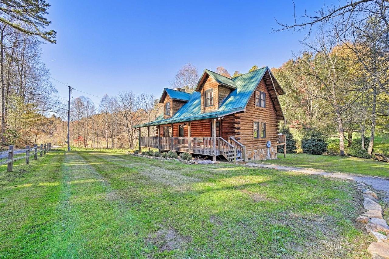 Willa Creekside Bryson City Cabin With Private Hot Tub Zewnętrze zdjęcie