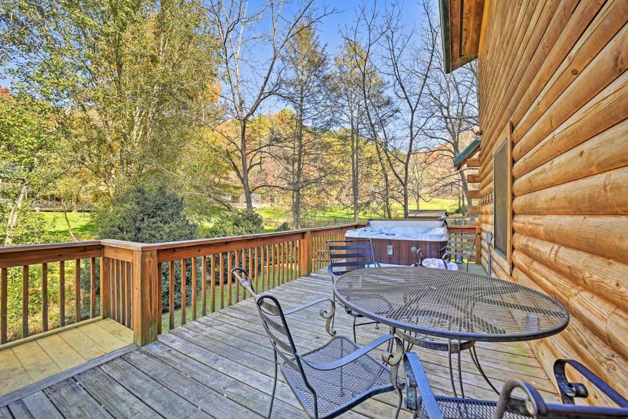 Willa Creekside Bryson City Cabin With Private Hot Tub Zewnętrze zdjęcie