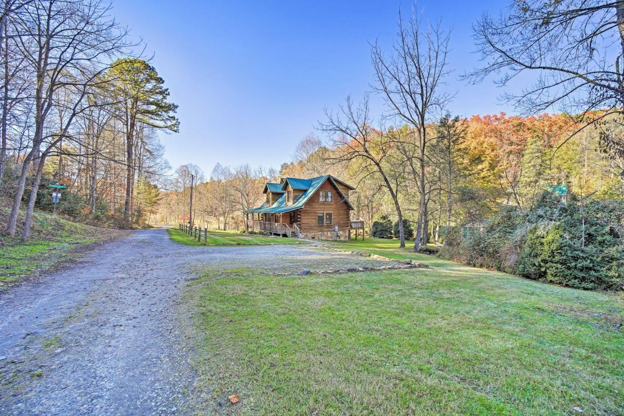 Willa Creekside Bryson City Cabin With Private Hot Tub Zewnętrze zdjęcie